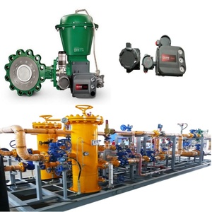 Vanne de régulation de débit sur skid avec vanne papillon EMERSON Fisher A11, actionneur 2052, positionneur DVC6200, régulateur de tension 67CF - Product Image 1