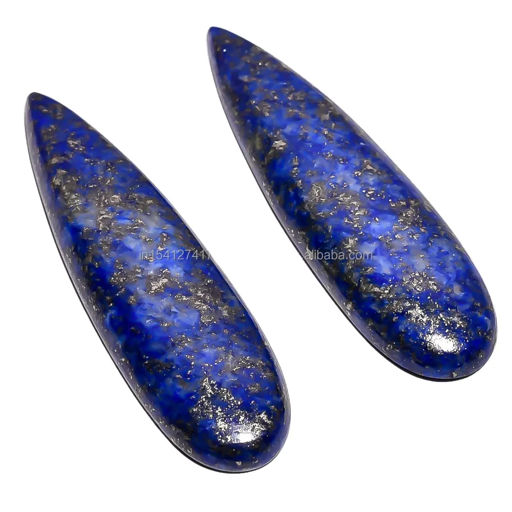 Lapis Lazuli Natural Stone Pear Shape Cabochon Top Quality Lazuli Stone Blue Color Semi Precious Stone Pear Shape Lapis Lazuli