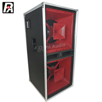 Système de sonorisation professionnel à double subwoofer, enceintes de scène passives robustes, puissance de sortie 500W, connexion XLR sans fil pour scènes