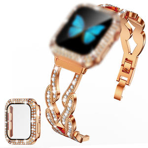 <span class=keywords><strong>Bracelet</strong></span> de montre pour <span class=keywords><strong>femme</strong></span> 38/40/41 mm Série <span class=keywords><strong>7</strong></span>/6/5/4/3/2/1 SE, respirant, avec diamants, <span class=keywords><strong>bracelet</strong></span> de remplacement - Product Image 2