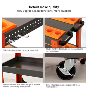 OEM/ODM Professionele CNC Gereedschapskasten Nieuw Ontwerp Aanpasbaar Rode CNC Gereedschapswagen Professionele Gereedschapswagens - Product Image 5