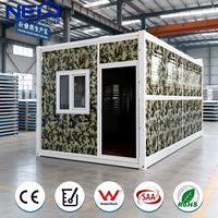 Contenedor Modular Prefabricado Ecológico de Ensamblaje Rápido, Contenedor Plegable Expandible de Diseño Moderno para Oficina Móvil