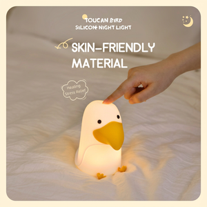 Lampe de nuit en silicone en forme de <span class=keywords><strong>toucan</strong></span> mignon avec capteur tactile, rechargeable par USB, lampe de table LED rechargeable pour enfants, décoration de chambre d'enfant - Product Image 4
