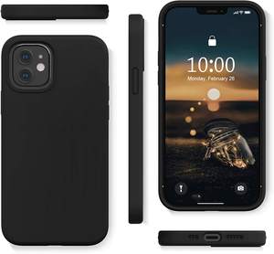 Leadplus — coque en Silicone liquide antichoc pour <span class=keywords><strong>iPhone</strong></span> <span class=keywords><strong>12</strong></span> Pro, Mini étui avec doublure en microfibre pour téléphone portable, collection 2020 - Product Image 2