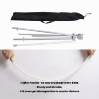 Expositor Retráctil Americano con Soporte Curvo en X, Impresión Personalizada, Poliéster, Portátil, Ajustable, Resistente a la Intemperie, 60x160 80x180cm