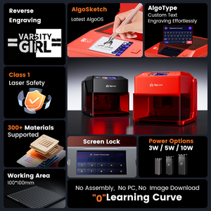 <span class=keywords><strong>Precio</strong></span> de la Máquina de Grabado Láser Profesional Algolaser Pixi de 10 W - Ideal para Joyería, Cristal 3D, Arte en Metal - Product Image 3