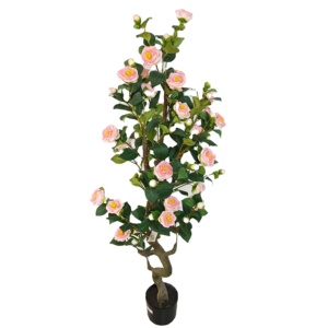 Chất Lượng Cao Phổ Biến Nhân Tạo Nhựa Cây Bonsai Trang Trí Cây Hoa Trà - Product Image 1