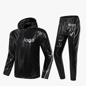 Tuta da sauna in Pvc resistente personalizzata unisex dimagrante da corsa esercizio di peso loos sauna tute da ginnastica per le donne - Product Image 1