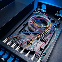 Boîtier de terminaison fibre optique monomode LC Duplex 8 ports 16 fibres XINHAOZE avec boîtier métallique pour terminaison murale intérieure