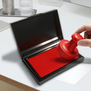 Almohadilla de Tinta de Secado Rápido, Tinta para Huellas Dactilares, Caja de Sellos para Oficina <span class=keywords><strong>Financiera</strong></span>, Adecuada para Finanzas, Agencias de Seguridad y Archivos - Product Image 2