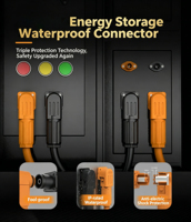 Inversor de Almacenamiento de Energía Industrial, Terminal de Batería de 250A, Terminal de Cableado de Alta Tensión, Conector de Enchufe Rápido