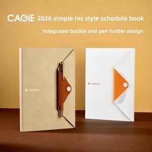 Liquidation Nouveau carnet d'agenda 2026, format 1 semaine 2 pages, carnet professionnel et élégant, papier 100% pâte de bois, reliure à fil, vente en gros - Product Image 2