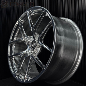 Jantes de voiture neuves Pengzhen P104SC forgées, finition brossée grise, 15 pouces, 100 mm PCD, 25 mm ET, pour Audi - Product Image 1