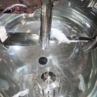 Mélangeur homogénéisateur mobile 100L, machine de fabrication de gel à chauffage électrique