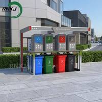 RNKJ Station de Collecte des Déchets Souterraine Intelligente Moderne en Acier avec Induction Automatique du Couvercle et Surveillance IoT