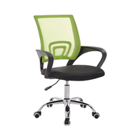 Median kursi komputer putar tengah belakang, kursi kantor jaring ergonomis harga rendah
