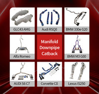 Nuevo Downpipe Catalizado de Alto Rendimiento de 200 Celdas para BMW B58, Downpipe Deportivo de 5 Pulgadas con Catalizador Trasero y Protector Térmico para M140i 550 330i