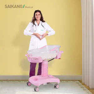 X01-1 Fabbrica 3 Funzione Idraulica Infantile Letto Medico ABS di Plastica Bambini Ospedale Culla Del Bambino Pediatrica Letto Produttori