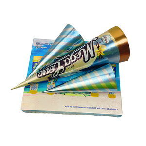 Thân Thiện Với Môi Dùng Một Lần Phân Hủy Sinh Học Vật Liệu Tái Chế Giấy Gói Cone Tay Áo In Ice Đồ Uống Có Ga Nước Khoáng - Product Image 4