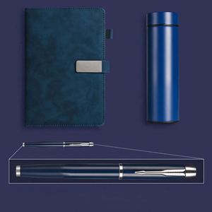 Customizable A5 B5 Hard <b>Journal</b> <b>Planner</b> Gift Thermos USB Corporate Gift Featuring PU Leather Thread Sewing Personalized Pen - Product Image 3