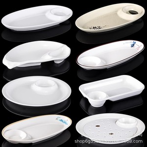 A5 high-temperature resistant <b>melamine</b> mother-and-daughter <b>plate</b>, creatively designed for hotels, restaurants, and commercial - Product Image 1