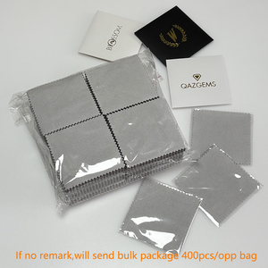 8x8cm Wholesale Customized Logo Premium Anti Tarnish Microfiber Suede Jewelry <strong>Polishing</strong> <strong>Cloth</strong> - Product Image 6