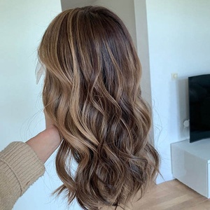Parrucche Bionde con Riflessi, <span class=keywords><strong>Capelli</strong></span> Umani 100% Vergini Europei, Parrucche Frontali in Pizzo Senza Colla, Pre-Pizzicate con Attaccatura <span class=keywords><strong>Naturale</strong></span> per <span class=keywords><strong>Donna</strong></span> - Product Image 3