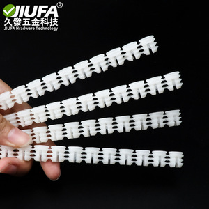 JiuFa Furniture Three In One Connector Nylon Plastic Expansion Embedded Nut Row For Cabinet <b>Shelf</b> Support - Product Image 3