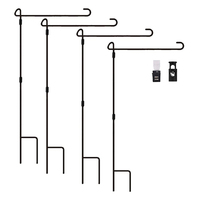 Tuin Vlag Stand-Tuin Vlaggenmast 13.5 "Breed Premium Gazon Vlaggenmast Stand Met Wind Clip Voor Outdoor Tuin Gazons