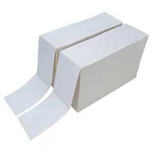 可重复使用的4x6风扇折叠直接热敏打印机标签防水不干胶500包，可直接运输