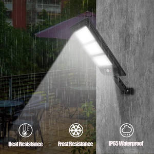 Lampadaire LED solaire intégré avec détecteur de mouvement pour extérieur, idéal pour les zones rurales et les cours. - Product Image 5