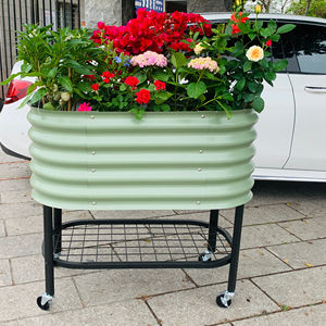 גבוהה מתגלגל aluאבץ מוגבה מיטה גינה עם גלגל שיניים - Product Image 4