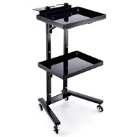 Chariot de coiffure en acier inoxydable zs pour le lissage et la teinture, pliable, rangement pour voiture, salon de coiffure et salon, utilisation à domicile, outil en métal