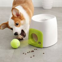 Lanceur de balles de tennis électrique interactif pour chiens, machine automatique de lancer de balles pour petits animaux, jouet d'entraînement intellectuel moderne en plastique
