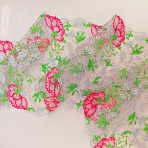 26CM ricami in pizzo da fabbrica in <span class=keywords><strong>Tulle</strong></span> ricamato con rifiniture in pizzo a maglia a fiori tessuti per donne intimo intimo - Product Image 2