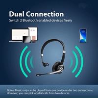 Casque d'écoute sans fil pour centre d'appels avec microphone ENC pour les chauffeurs de camion