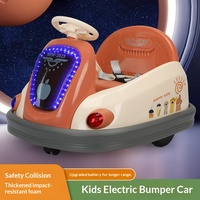 Mobil Bumper Listrik Anak-Anak Go-Kart Mainan Anak dengan Remote Control Mobil Plastik Isi Ulang untuk Usia 3-8 Tahun