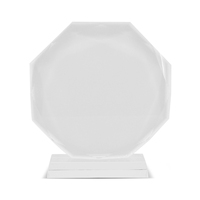 Octogone en forme de décoration en cristal de sublimation cadre pour l'impression de transfert BSJ-26C