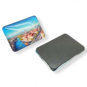 Aimants de réfrigérateur en verre, souvenir, cadeau, impression de logo, carré 50x50MM, autocollant magnétique pour réfrigérateur en verre - Product Image 5