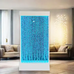 Mur de blister de colonne acrylique de haute qualité avec lumière LED pour panneau de barre