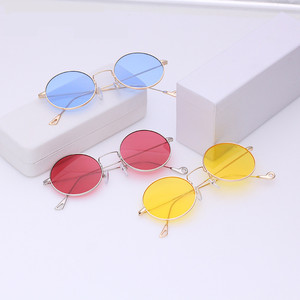Gafas de <span class=keywords><strong>Sol</strong></span> Redondas con Montura Metálica, Gafas de <span class=keywords><strong>Sol</strong></span> Circulares Retro Prince Mirror, Rhode Island, Novedad, Gafas de <span class=keywords><strong>Sol</strong></span> para Hombre y Mujer - Product Image 4