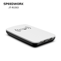 JT-R1563 Hf Rfid Desktop Reader Writer Double USB Desktop Hf Rfid 13.56Mhz ISO 15693/ISO/IEC14443A/B Protocole pour le paiement NFC