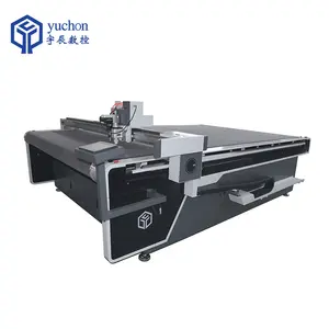 Yuchen fabricante de faca oscilante cnc, faca multi camadas, máquina de corte de couro de tecido
