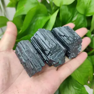 Wholesale Natural Crystal Raw Stone High Quality Black Tourmaline Raw Stone For Healing
