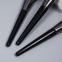 Ensemble de pinceaux de maquillage pour le visage de luxe professionnel Dongmei, haute qualité, 14 pièces, poils synthétiques vegan noirs, manche en bois, livraison gratuite