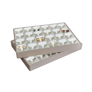 Custom Ring Earring Necklace Black and White Luxury Jewellery <b>Plastic</b> Tray for Jewelry <b>Display</b> - Product Image 1