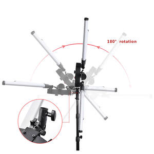 Éclairage photographique 120W 6 tubes LED Star Light <span class=keywords><strong>Photo</strong></span> Studio Camera Phone Video Light - Product Image 2