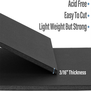 Đen bọt Hội Đồng Quản trị 1/8 inch dày lõi Đen <span class=keywords><strong>Mat</strong></span> ủng hộ Hội Đồng Quản trị bọt cho các bài thuyết trình, biển hiệu, nghệ thuật - Product Image 6