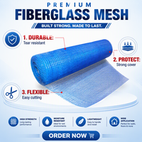 Maille en fibre de verre E-Glass tissée unie résistante aux alcalis JINDA pour matériaux muraux, résistance à la chaleur 300°C, tailles et poids personnalisables