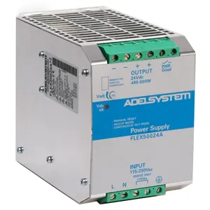 Adelsystem FLEX50024A <b>Power</b> <b>Supply</b> <b>600W</b> 24Vdc 115-230Vac Din Rail Industrial - Product Image 1